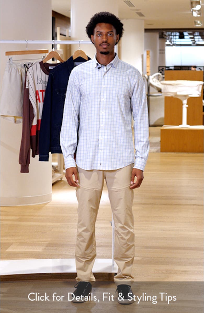 Ferdinand Plaid Performance Button-Up Shirt, sales video thumbnail