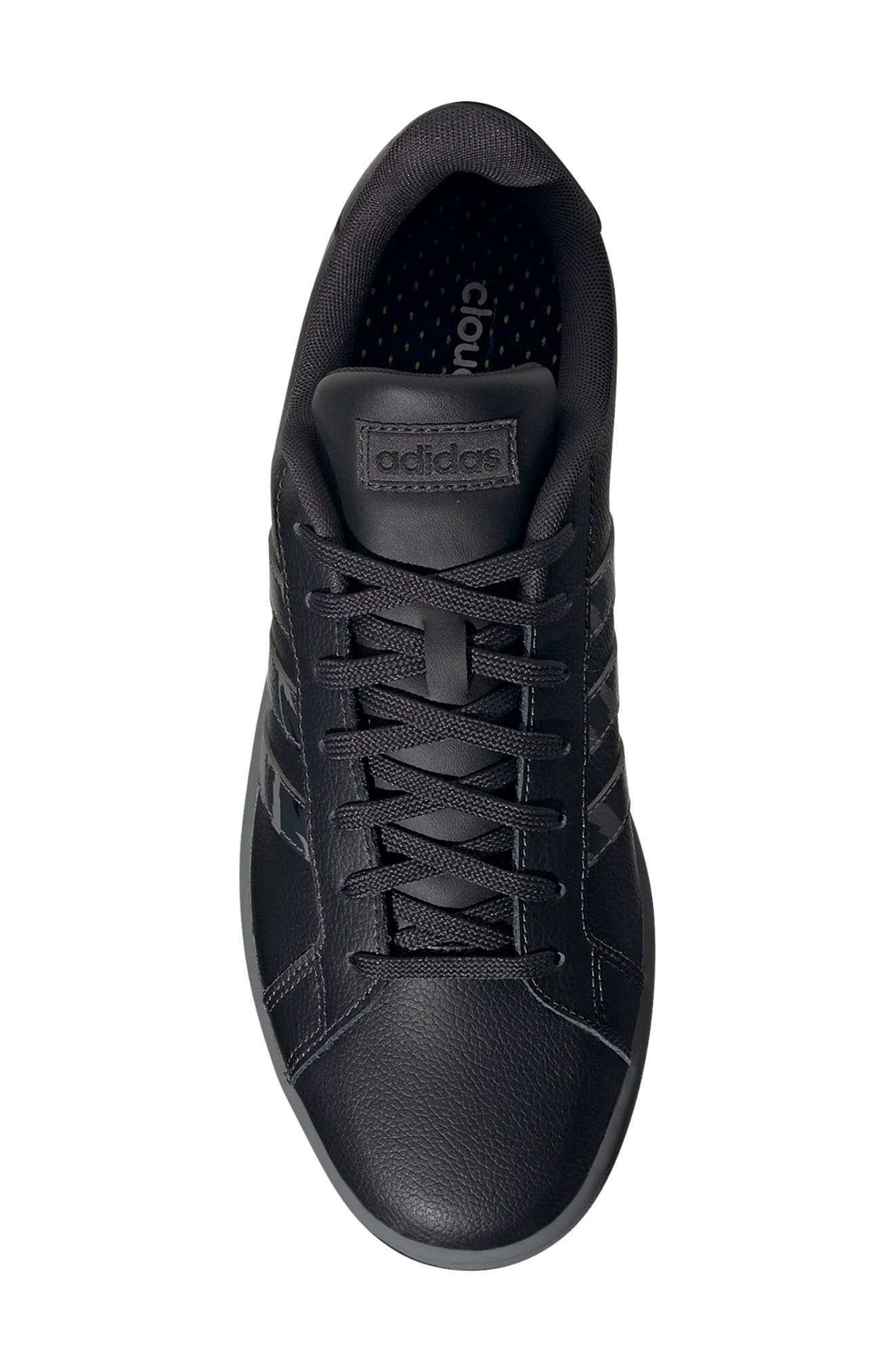 Grand Court Sneaker, Alternate, color, CARBON/GREY FOUR/CORE BLACK