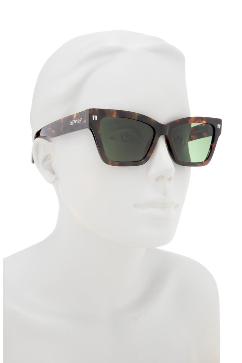 Cincinnati 54mm Square Sunglasses, Alternate, color, HAVANA GREEN