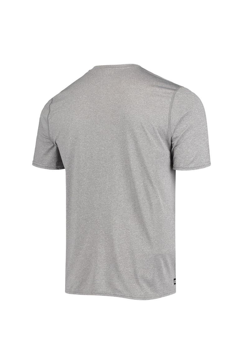 Men's New Era Heathered Gray Tennessee Titans Combine Authentic Game On T-Shirt, Alternate, color, Heather Gray