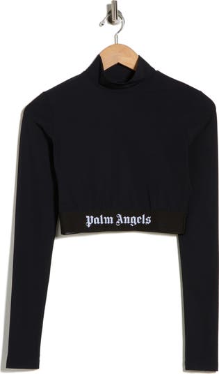 Palm Angels Mock Neck Long Sleeve Graphic T-Shirt | Nordstromrack Palm Angels Mock Neck Long Sleeve Graphic T-Shirt | Nordstromrack
