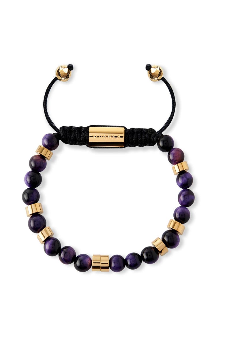 Amethyst Brcelet, Main, color, Black