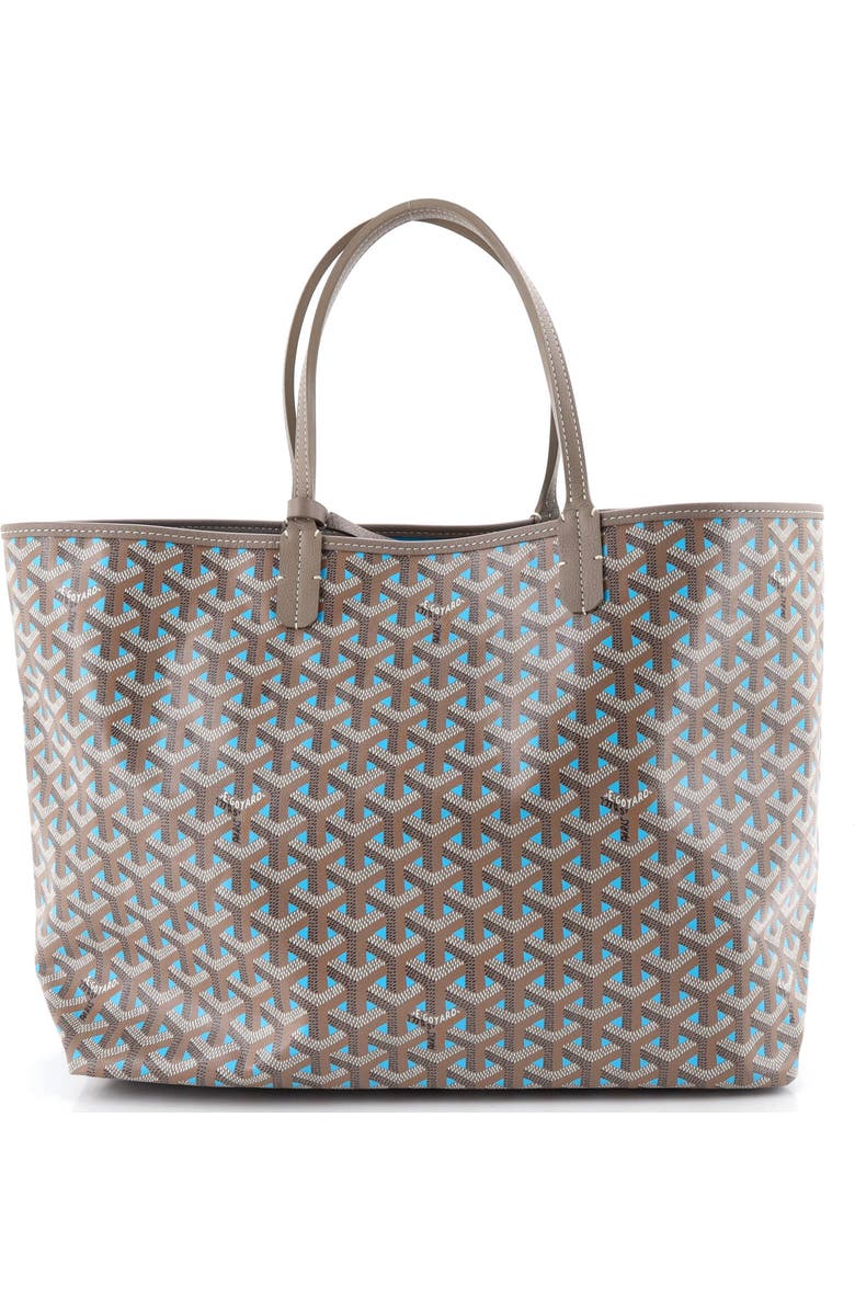 Pre-Owned Goyard Saint Louis Tote Claire Voie Coated Canvas PM, Alternate, color, Brown