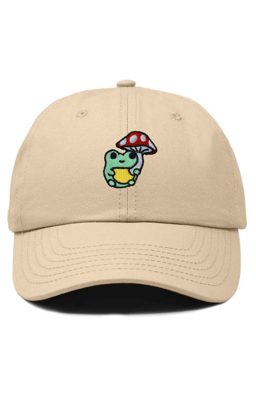 DALIX DALIX MUSHROOM FROG EMBROIDERED HAT 