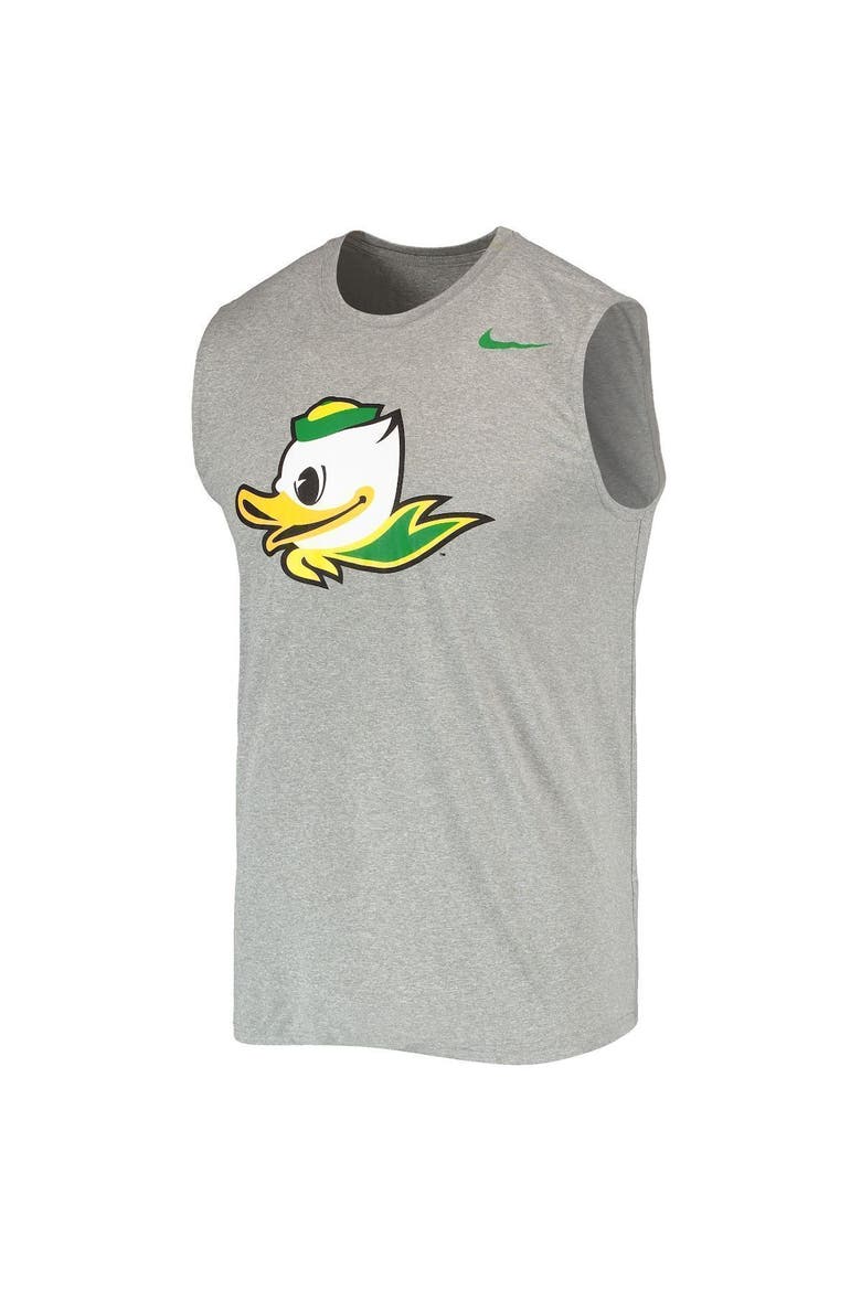Men's Nike Heathered Gray Oregon Ducks Performance Legend Tank Top, Alternate, color, Heather Gray