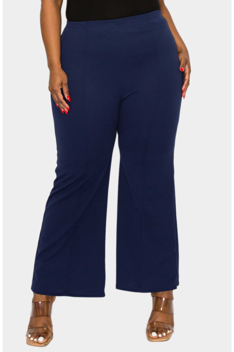 Blake Pintuck Pleat Wide Leg Pants, Main, color, NAVY