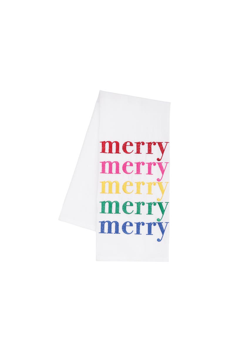 carol & frank Boho Merry Towel, Main, color, 