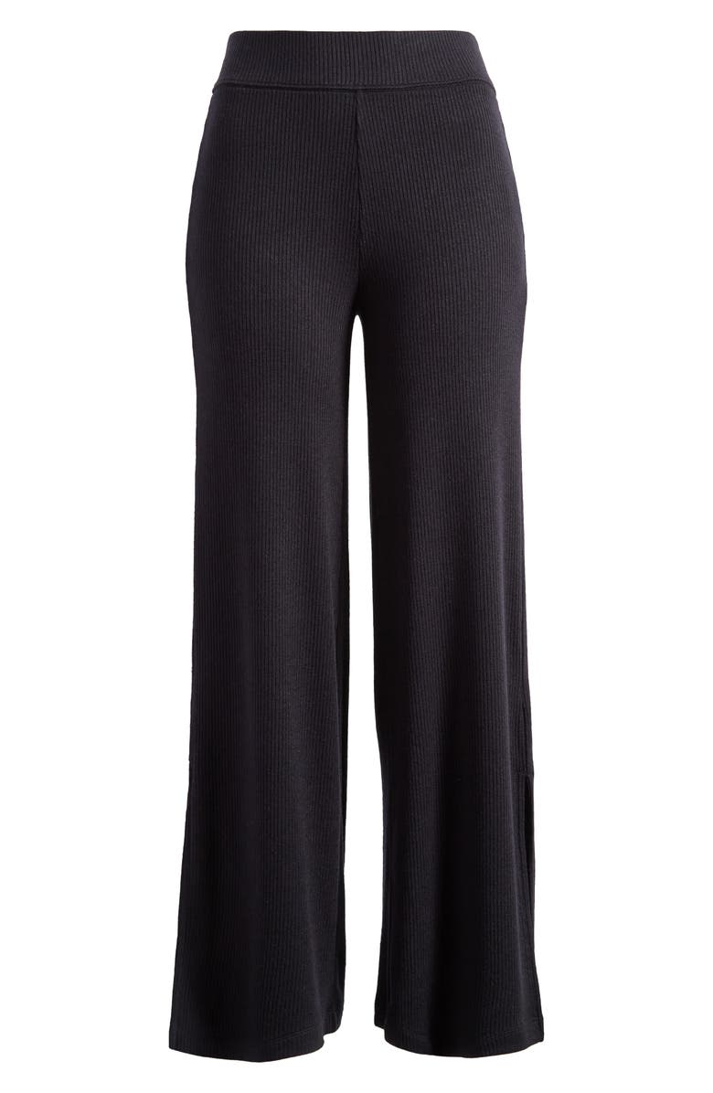 TravisMathew Evening Retreat Rib Pull-On Pants, Alternate, color, Black