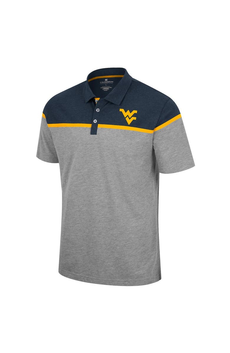 COLOSSEUM Men's Colosseum Heather Gray West Virginia Mountaineers Chamberlain Polo, Alternate, color, 