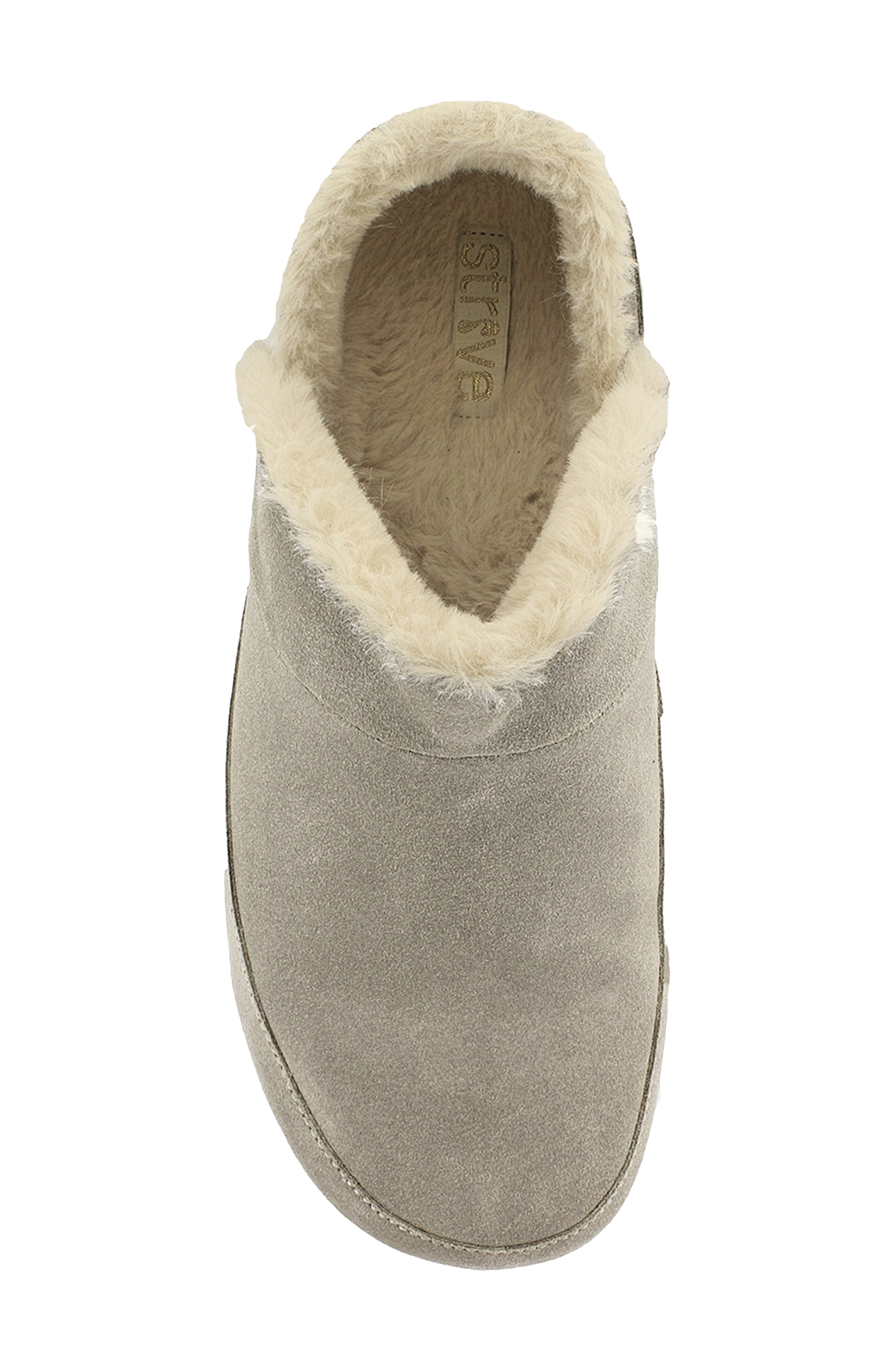 Geneva Faux Fur Slipper, Alternate, color, CHARCOAL GREY