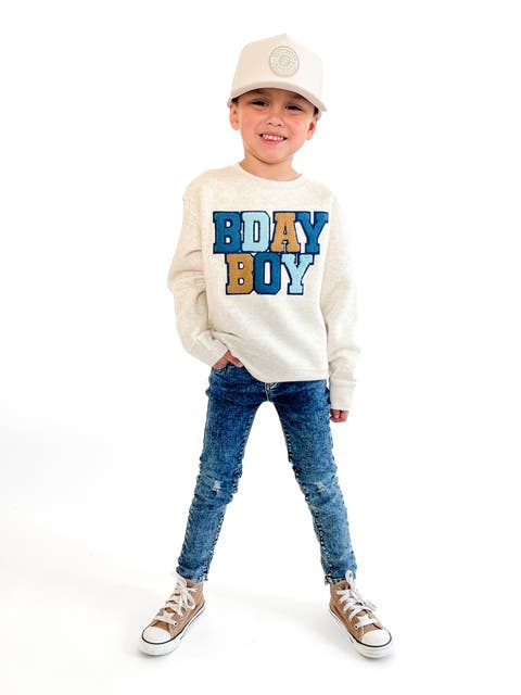Birthday Boy Patch Sweatshirt (Baby, Toddler, Little Kid & Big Kid)