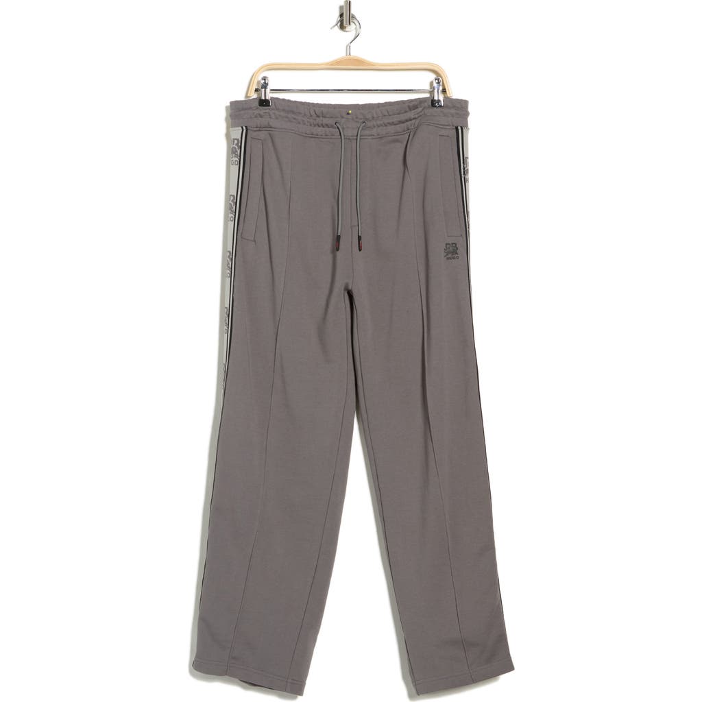 Hugo Boss Hugo Dishote Logo Tape Cotton Pants In Gray