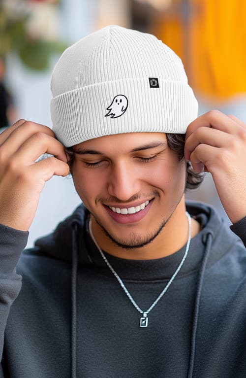 Dalix Ghost Beanie In White