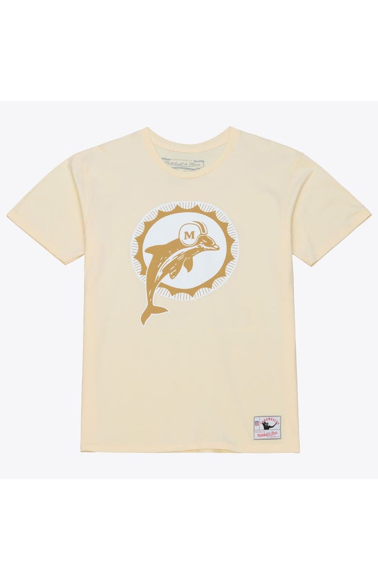 Mitchell & Ness Men's Mitchell & Ness Dan Marino Cream Miami Dolphins Sandman Name & Number T-Shirt, Alternate, color, Cream