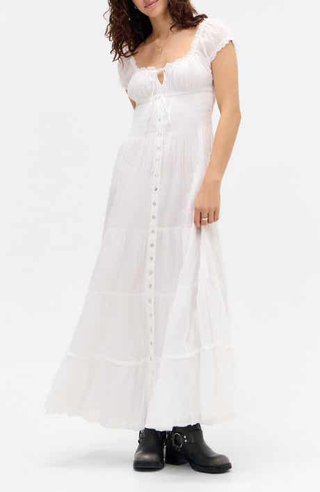Tiana Maxi Peasant Dress