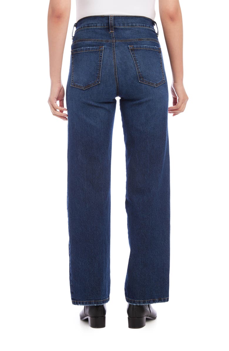 Karen Kane Wide Leg Jeans, Alternate, color, Denim
