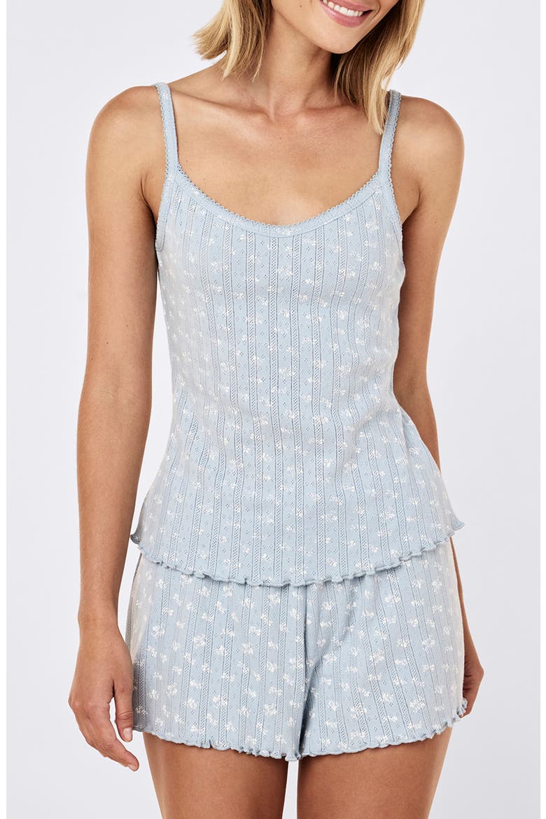 Imogen Pointelle Camisole, Main, color, CELESTIAL BLUE