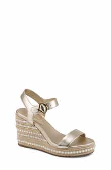 KARL LAGERFELD PARIS Calzona Espadrille Wedge Sandal