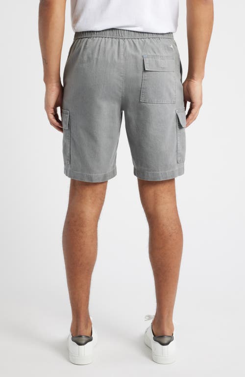 Tommy Bahama Beach Coast Stretch Linen & Cotton Cargo Shorts In Bala Shark