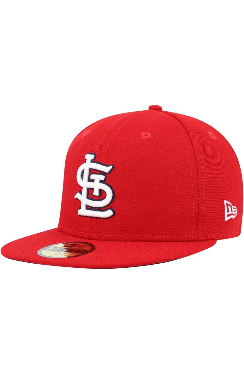 New Era Men's New Era Red St. Louis Cardinals 9/11 Memorial Side Patch 59FIFTY Fitted Hat, Alternate, color, Red