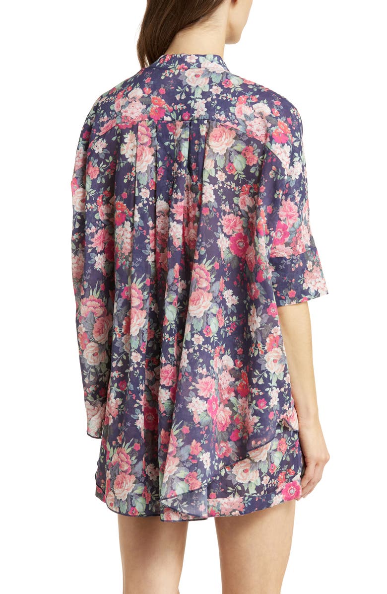 Papinelle Grace Cotton & Silk Short Pajamas, Alternate, color, Grace Floral