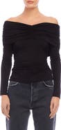FIFTEEN TWENTY Bella Ruched Off the Shoulder Top