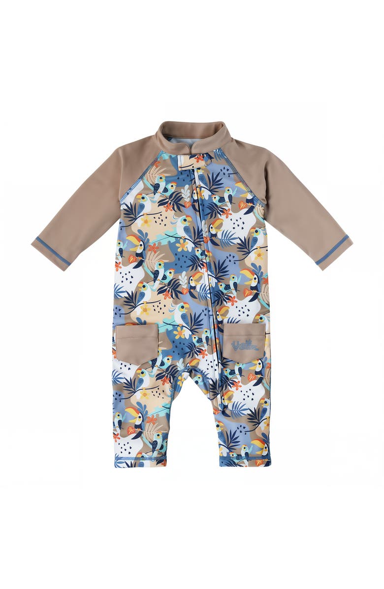 UV Skinz Sun & Swim Suit, Main, color, Toucan Tropics