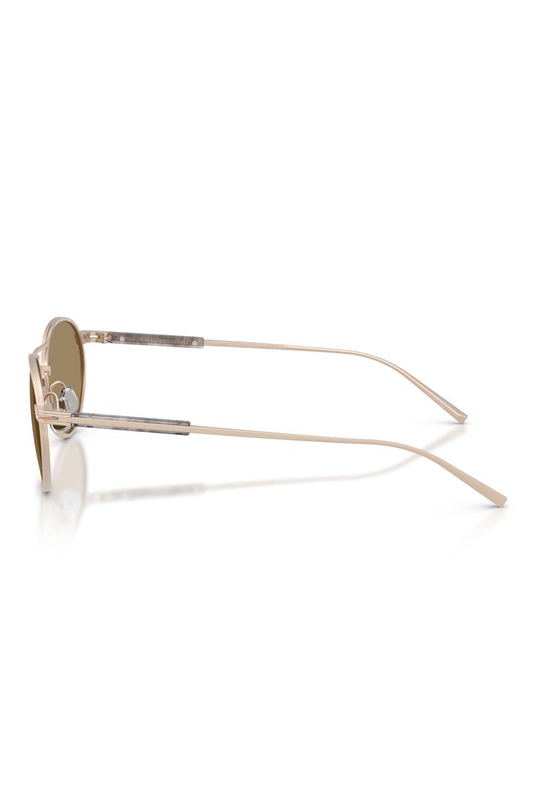 54mm Oval Sunglasses, Alternate, color, ROSE GOLD
