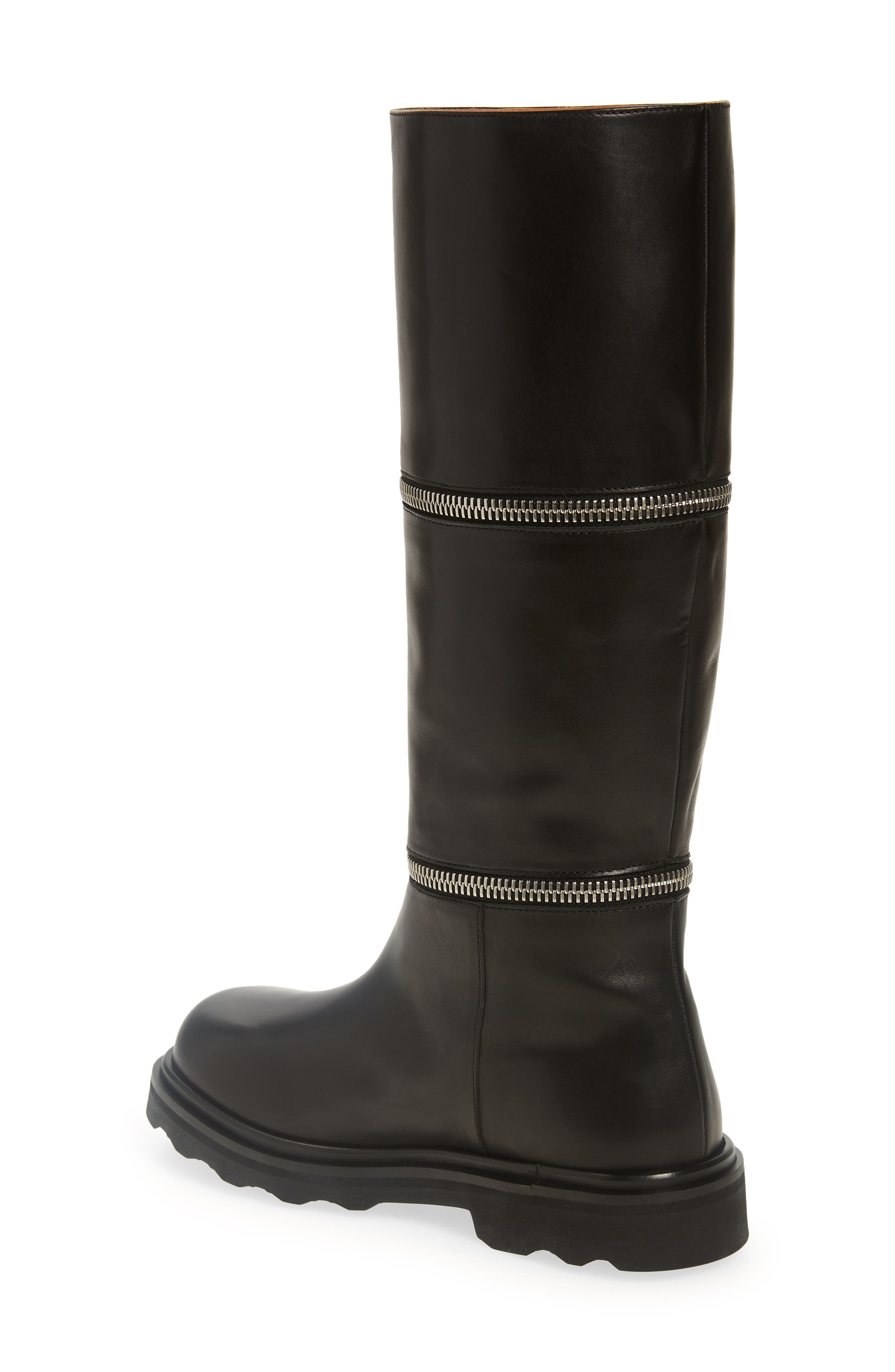 Marni Convertible Zip Knee High Boot, Alternate, color, 