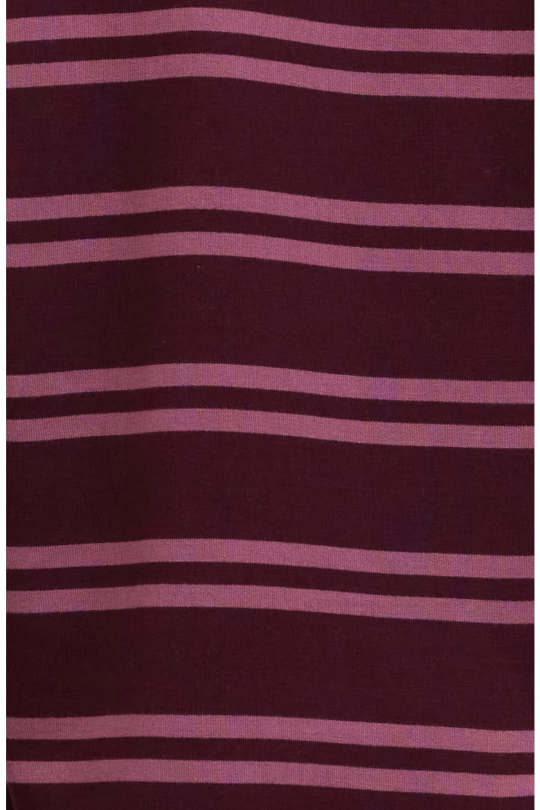 Edwina Barbados Stripe Feather Fleece Sweatshirt, Alternate, color, ULTRA MAROON / ROYAL PLUM