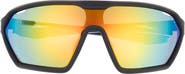 Hurley 51mm Polarized Angular Shield Sunglasses