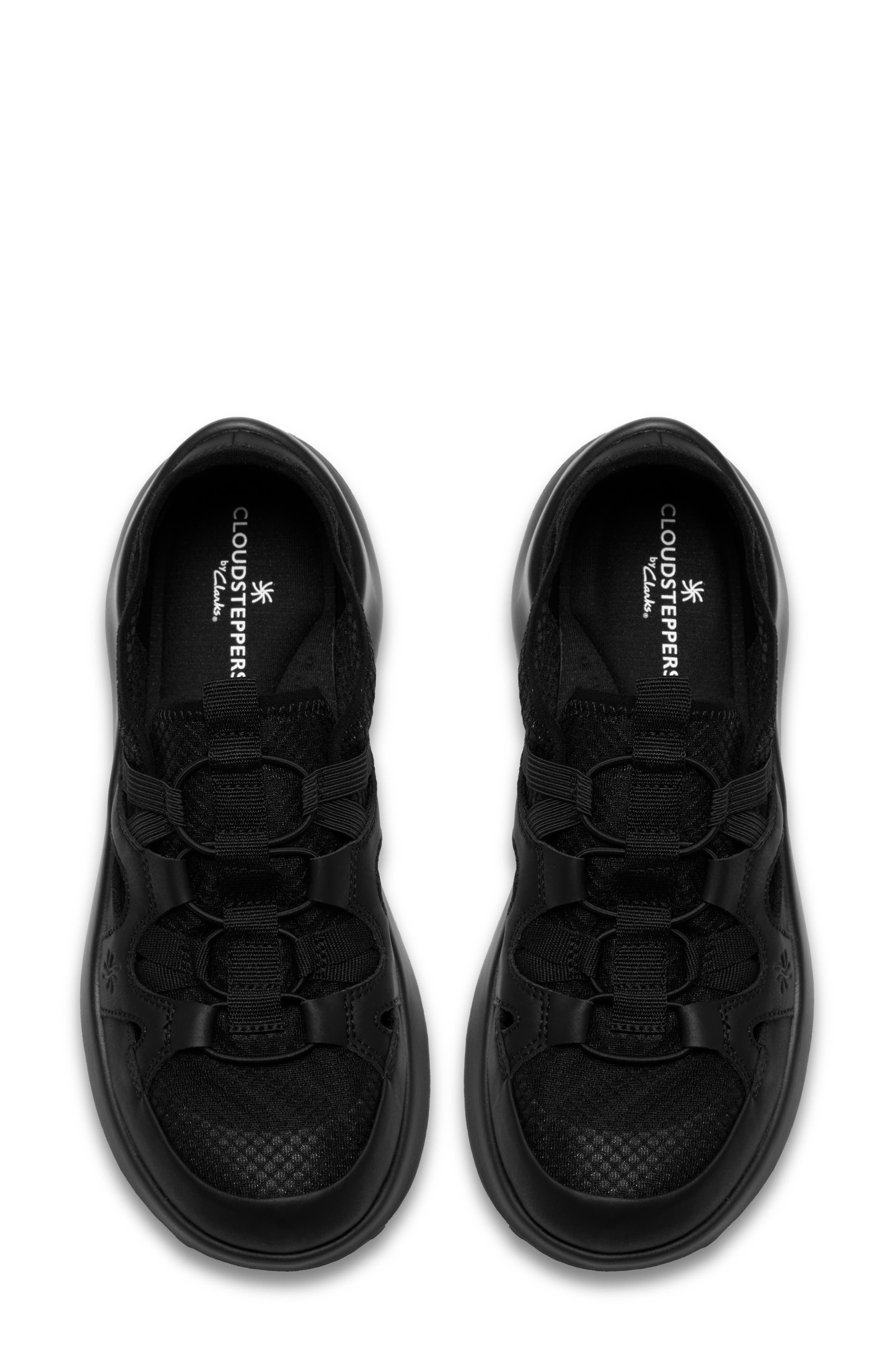 Clarks<sup>®</sup> Solevana Slip-On Sneaker, Alternate, color, Black