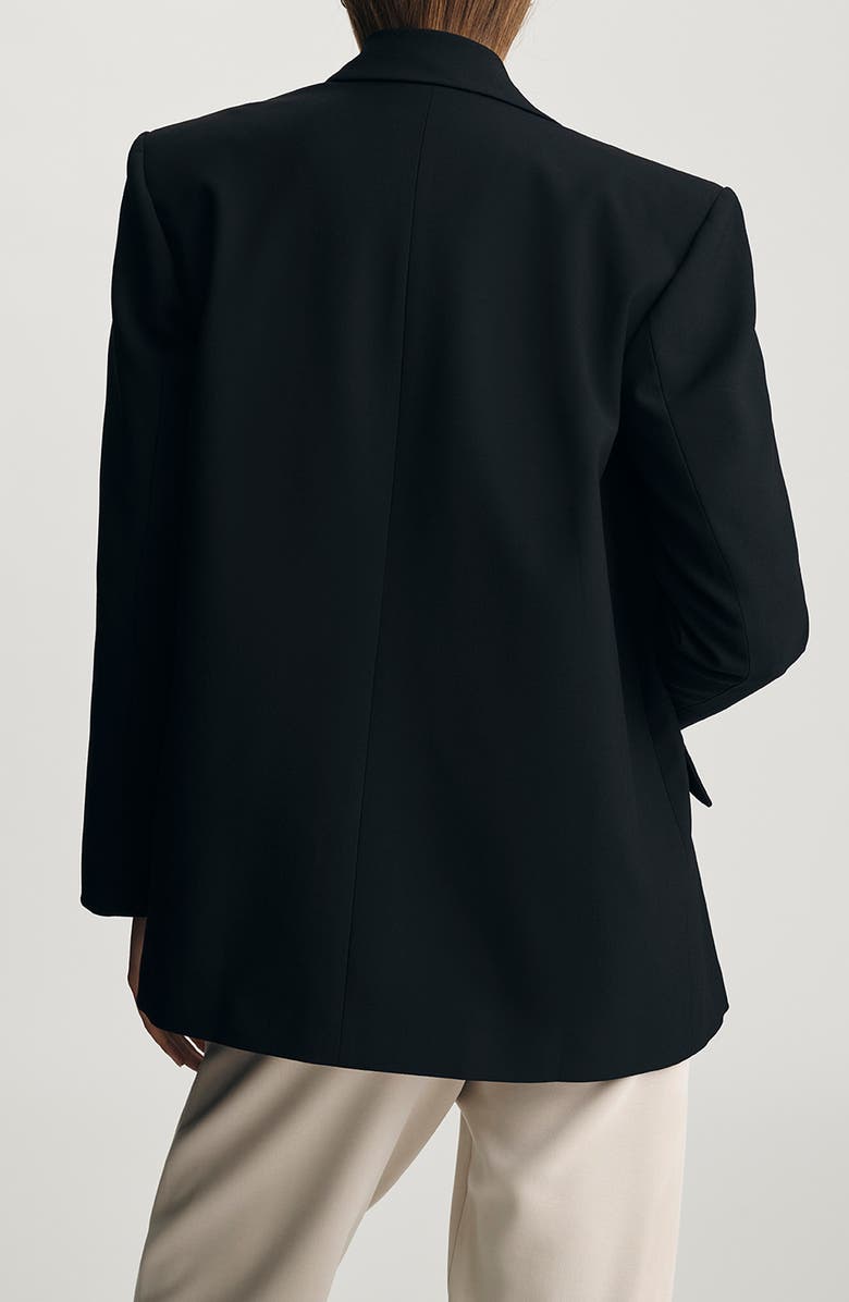 Mavi Jeans One-Button Stretch Blazer, Alternate, color, Black