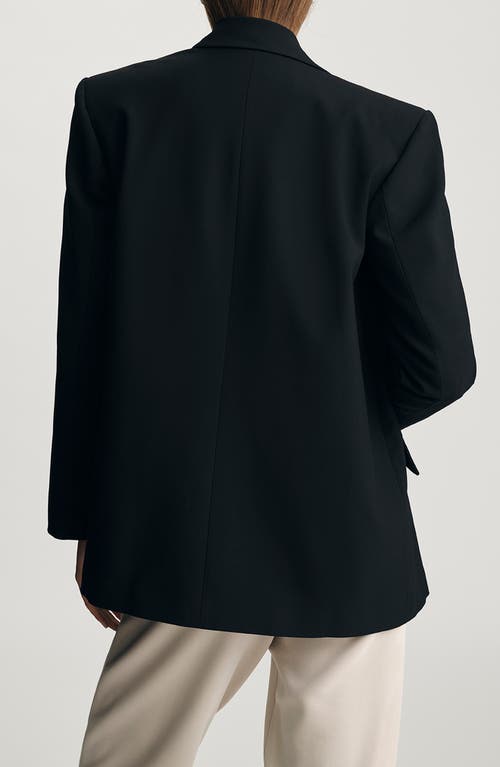 Mavi Jeans One-button Stretch Blazer In Black