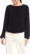 Karen Kane Leopard Spot Velvet Burnout Top