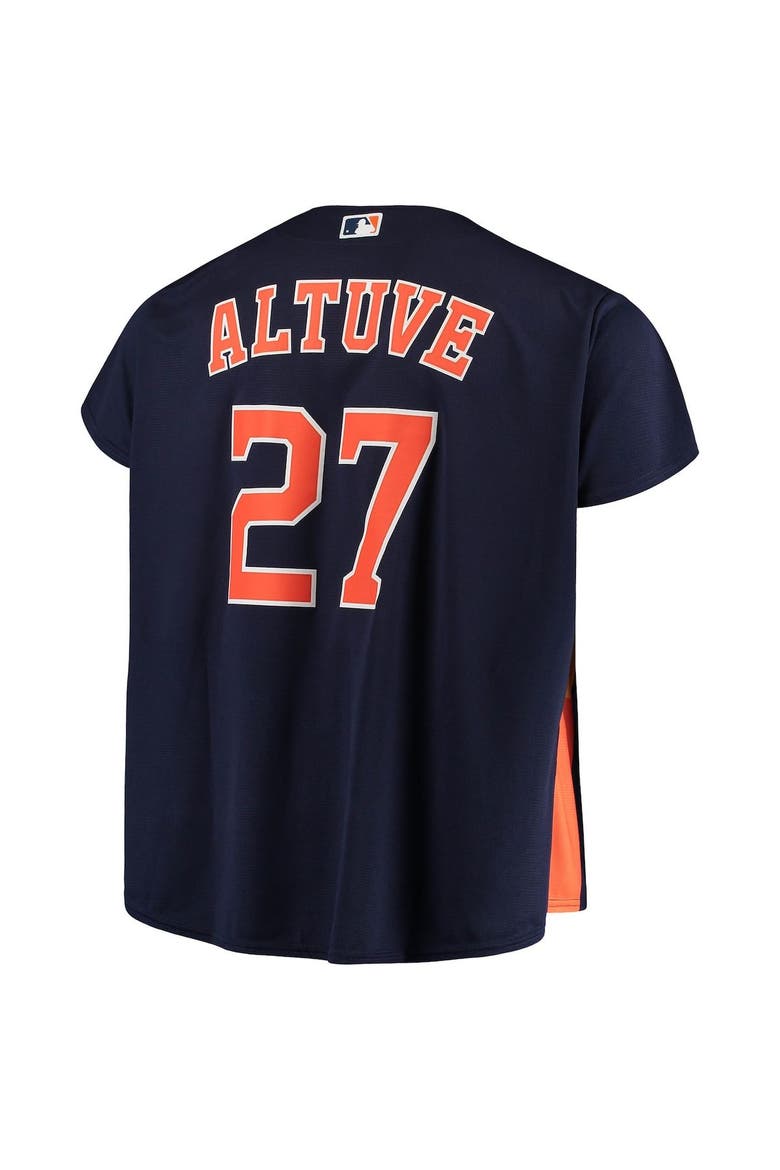Men's Majestic Jose Altuve Navy Houston Astros Big & Tall Replica Player Jersey, Alternate, color, Navy