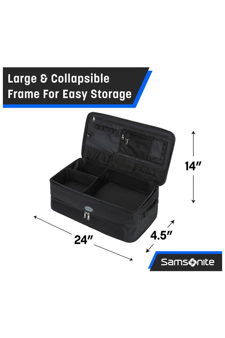 Expandable Golf Trunk Organizer, Alternate, color, Black/Blue
