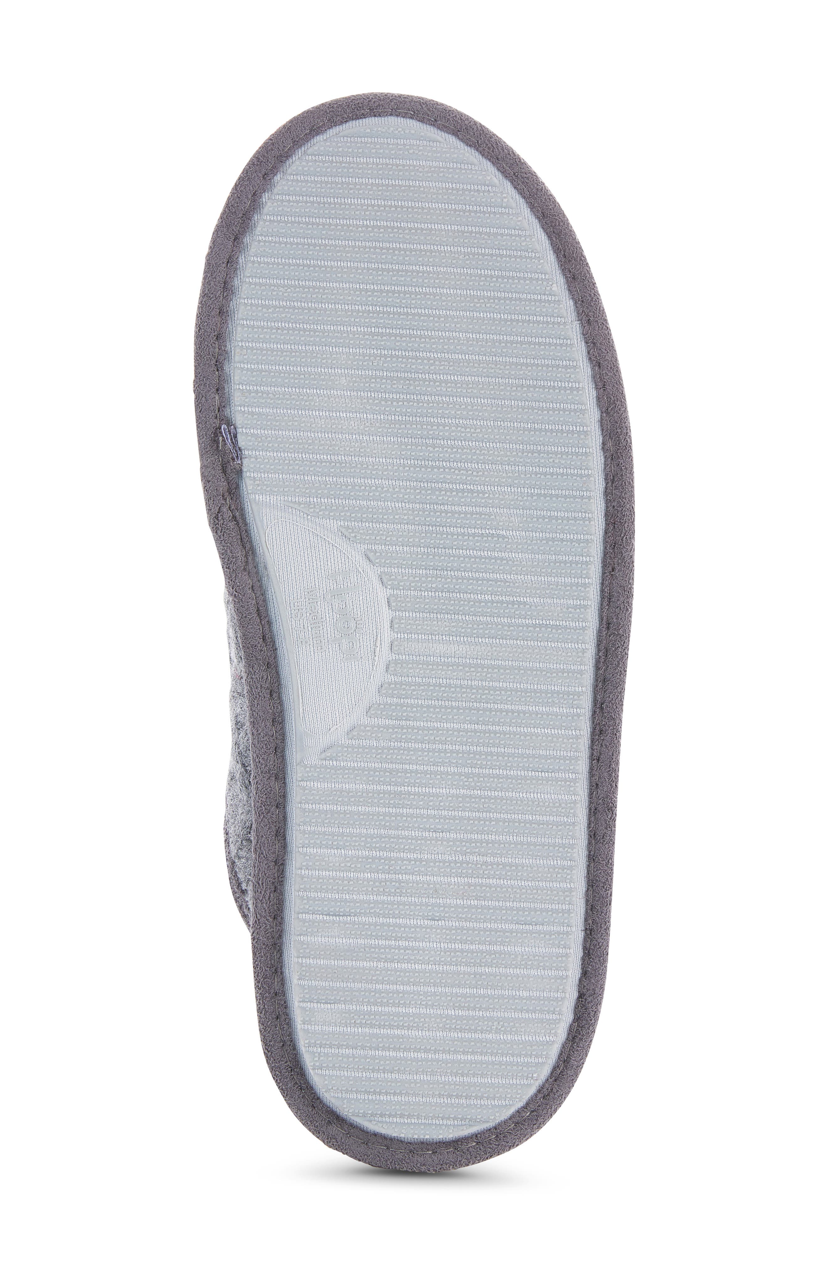 FLOOPI Isabel Lattice Knit Scuff Slipper, Alternate, color, Grey