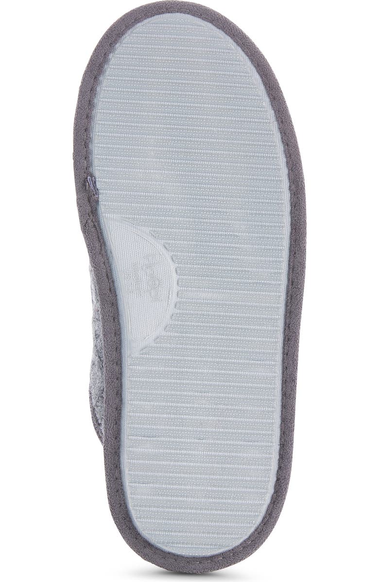 FLOOPI Isabel Lattice Knit Scuff Slipper, Alternate, color, Grey