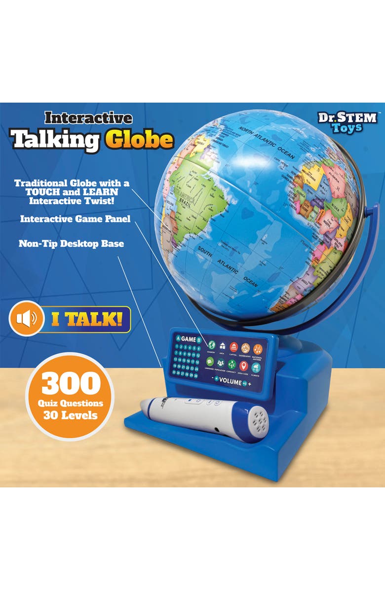 Dr. STEM Toys Interactive Talking Globe Touch and Learn, Alternate, color, Multicolored