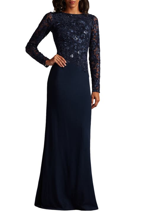 TADASHI SHOJI サイズM ブラック リクエスト受付のみ】ブラック ロングスリーブ スパンコール