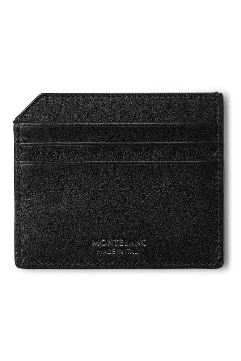 Meisterstück Leather Card Case, Alternate, color, BLACK