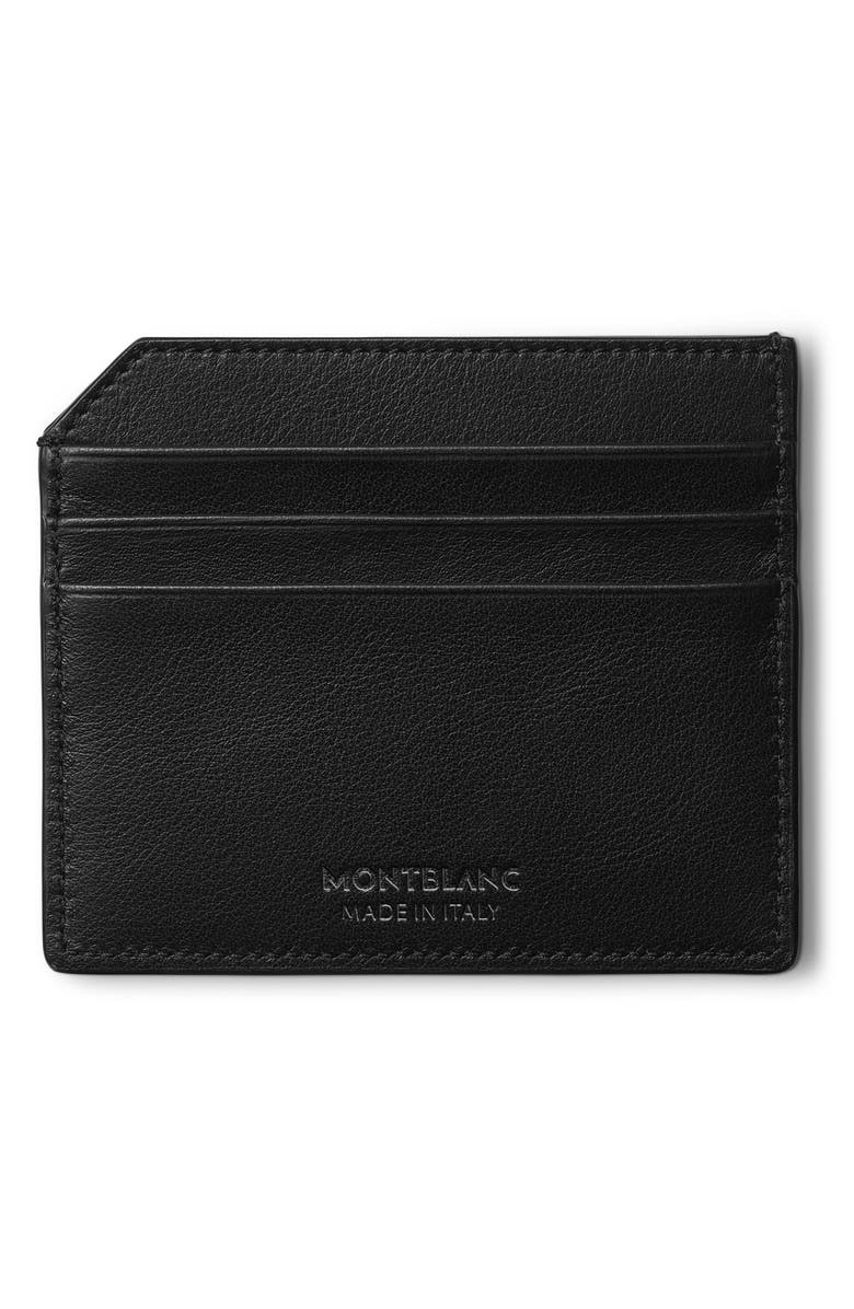 Montblanc Meisterstück Leather Card Case, Alternate, color,