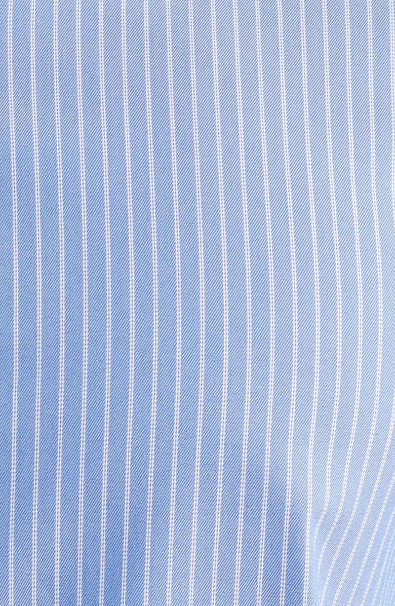 Mizzen+Main Hilton Pinstripe Cotton Blend Button-Up Shirt, Alternate, color, Cobalt Chalk Stripe