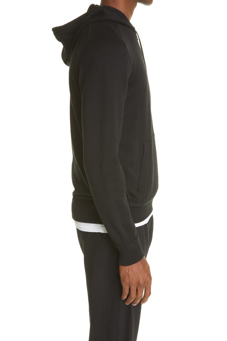 Cotton & Cashmere Hoodie, Alternate, color, BLACK