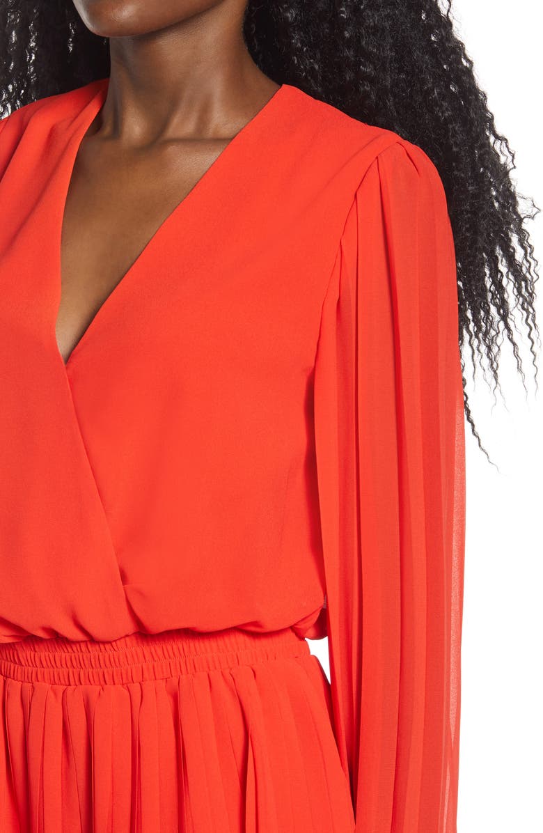 Endless Rose Sunburst Pleated Romper, Alternate, color, 