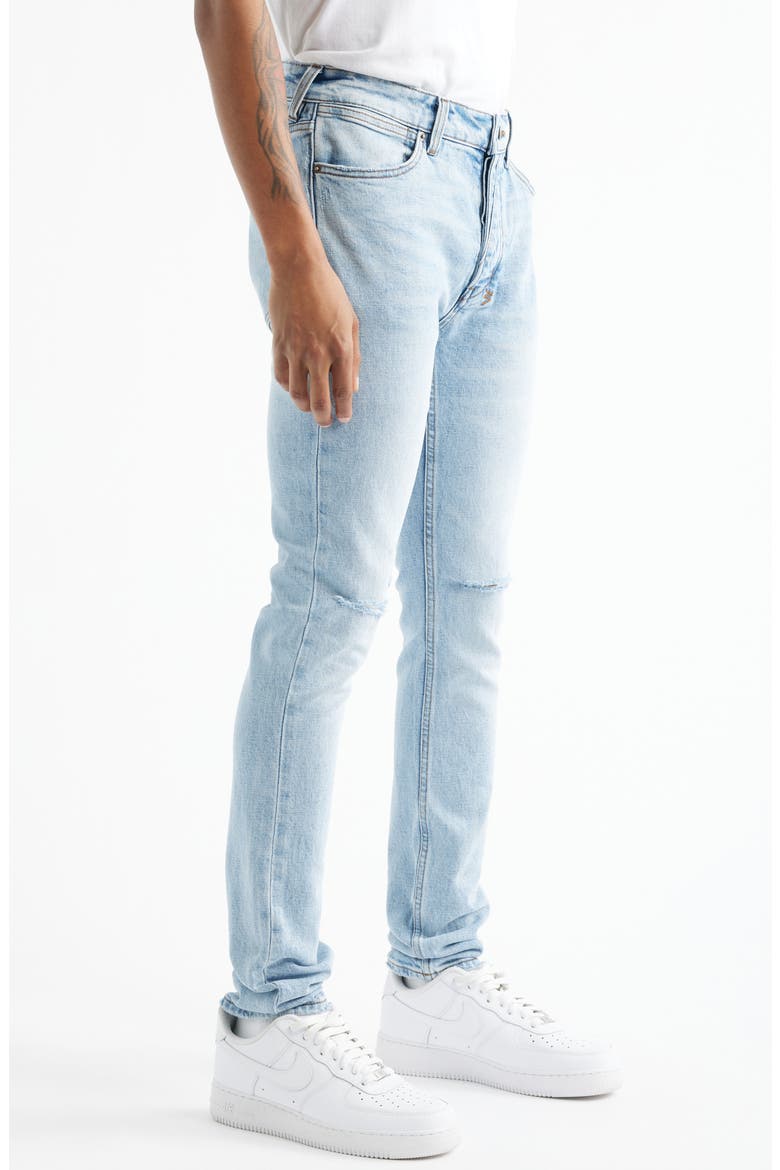 Van Winkle Krystal Ripped Skinny Jeans, Alternate, color, DENIM
