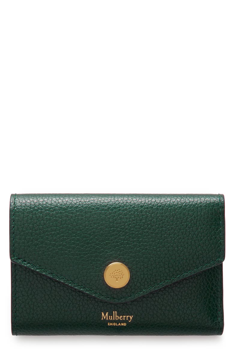 Folded Multi-Card Wallet, Main, color, MULBERRY GREEN