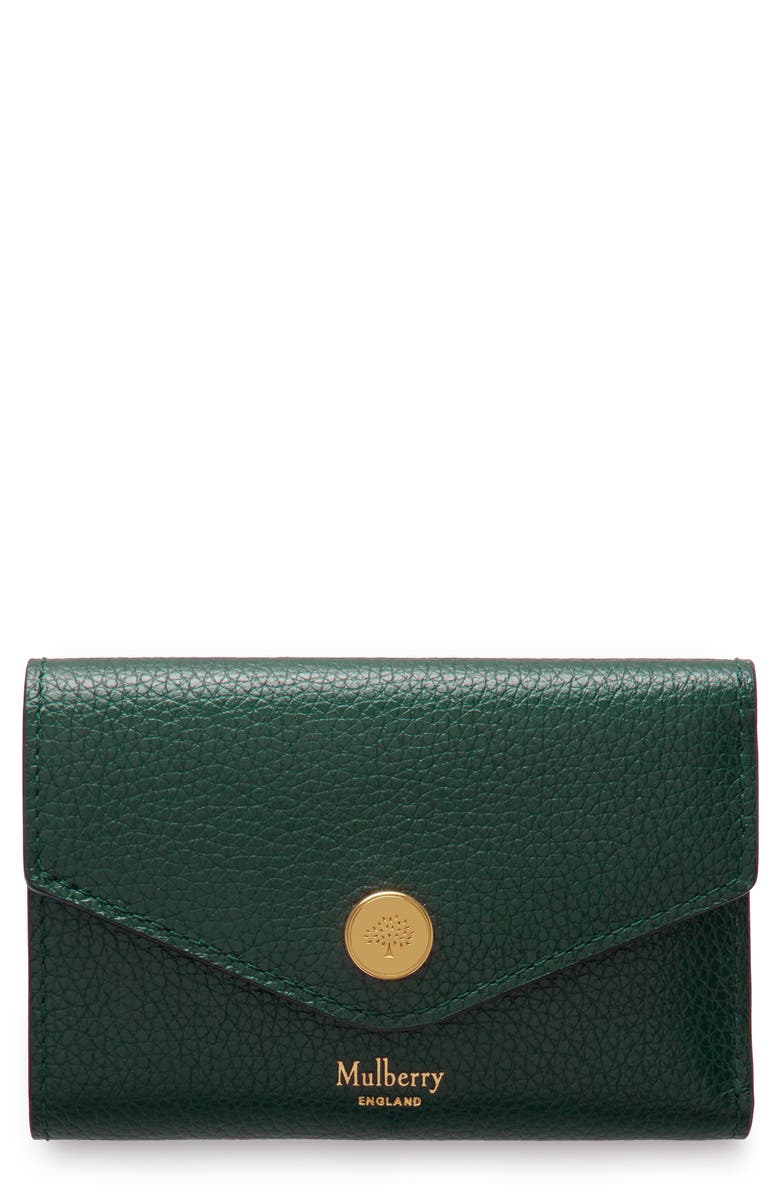 Mulberry Folded Multi-Card Wallet, Main, color, Mulberry Green