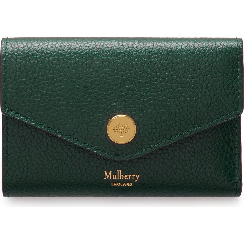 Mulberry Folded Multi-card Wallet In Green